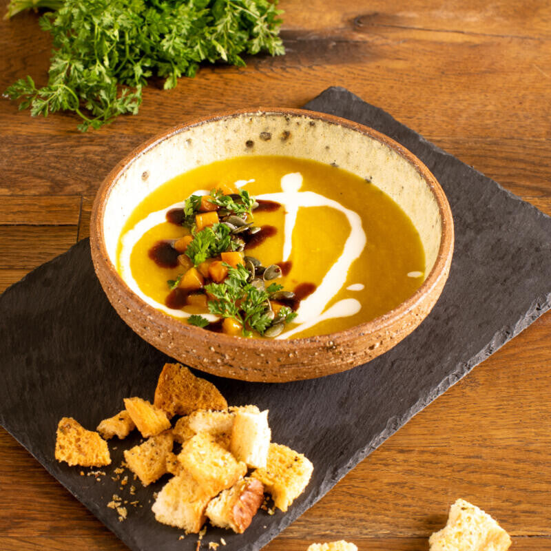 Velvet Pumpkin Soup with Ginger